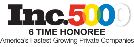 Inc 5000 6 Time Honoree - America's Fastest Growing Private Companies