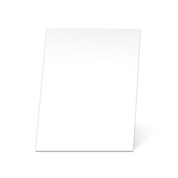 White paper mounting board