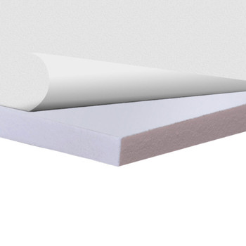 White Sintra Board With Self-Stick Permanent Adhesive