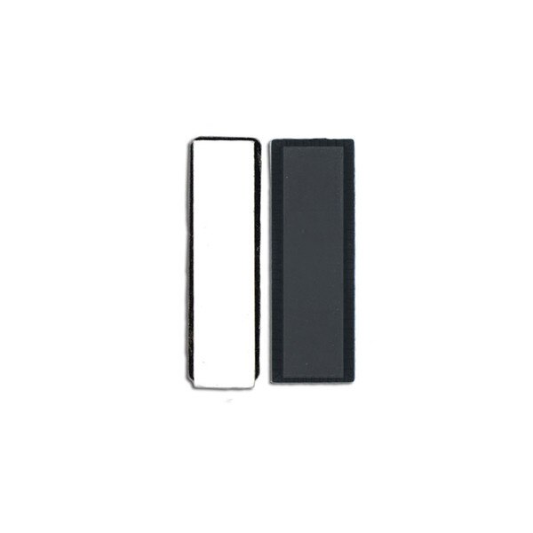 silver Front and black Back Magnetic Badge Findings
