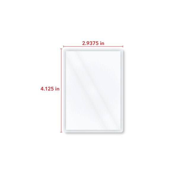 4.125 inch by 2.9375 inch dimension