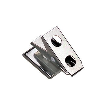 Self adhesive metal clip