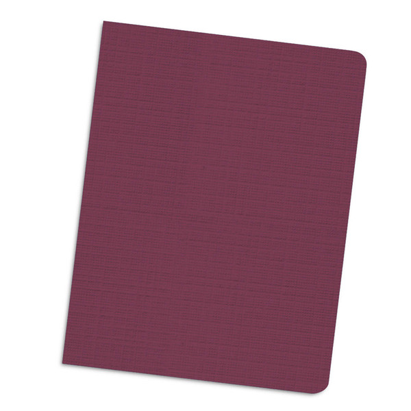 maroon 12 mil linen weave cover