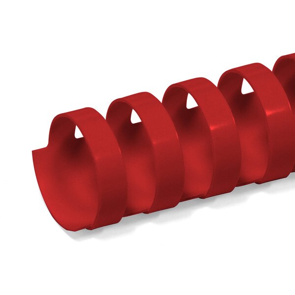 red 25mm 19 ring comb spine
