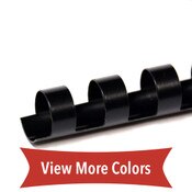 black 16mm 19 ring comb spine