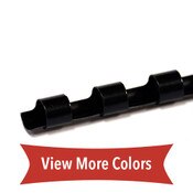 black 8mm 19 ring comb spine