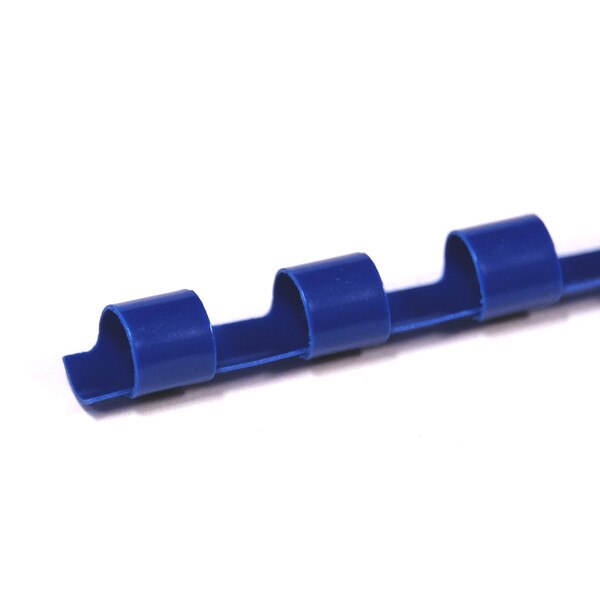 blue 8mm 19 ring comb spine