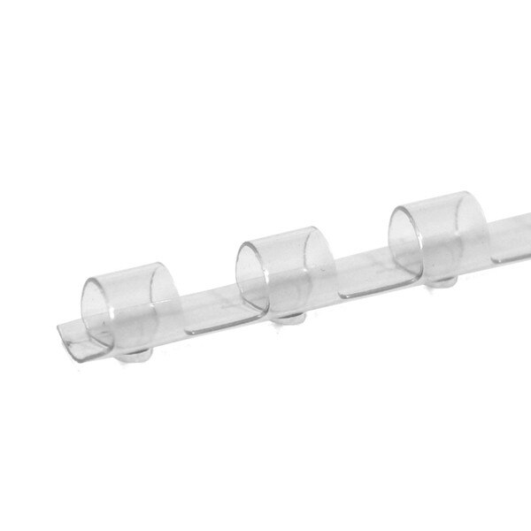 clear 8mm 19 ring comb spine