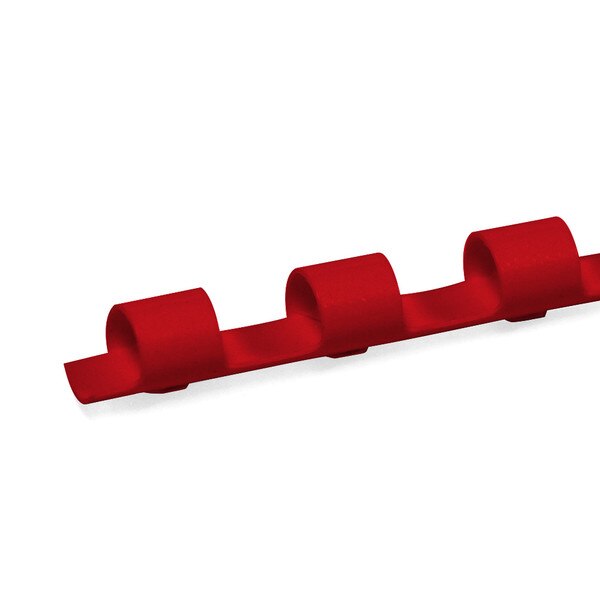 red 8mm 19 ring comb spine