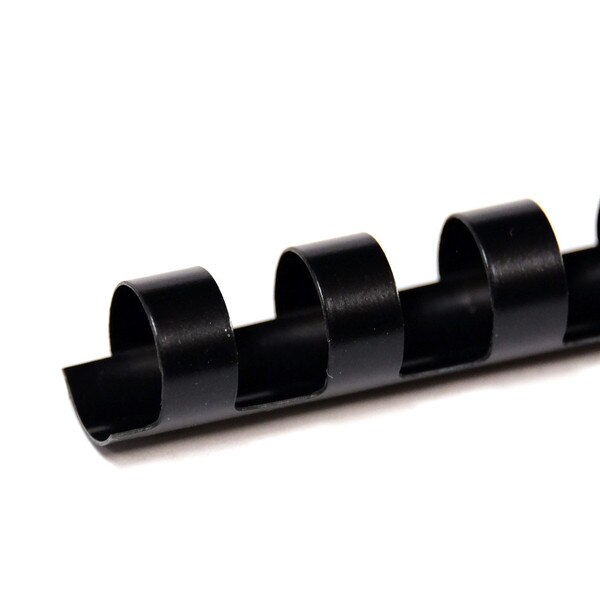 black 14mm 19 ring comb spine