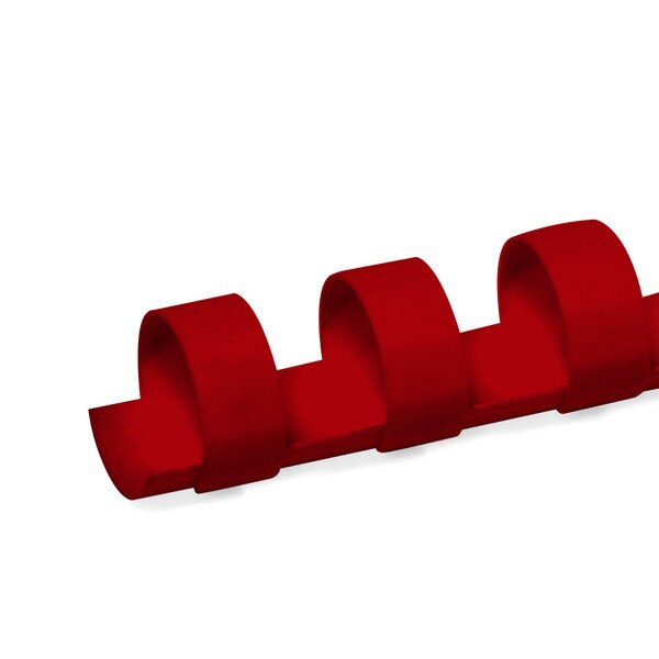 red 14mm 19 ring comb spine