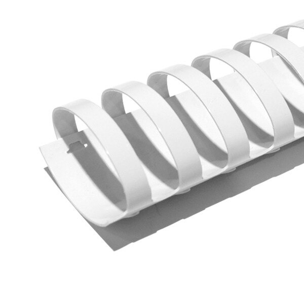 white 32mm 19 ring comb spine