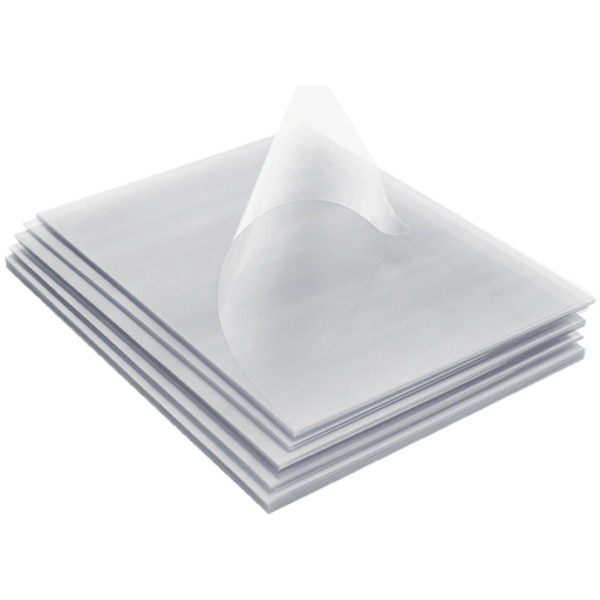 stack of 100 PVC clear covers