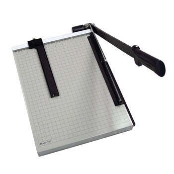 Black and Silver 18 In. Guillotine Paper Trimmer w/ black handle