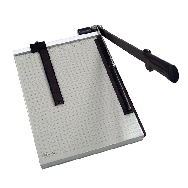 Black and Silver 18 In. Guillotine Paper Trimmer w/ black handle