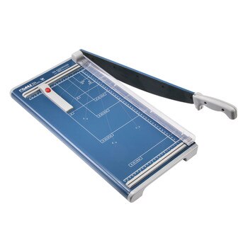 Blue 18 In. Guillotine Paper Trimmer with guide and grid marks