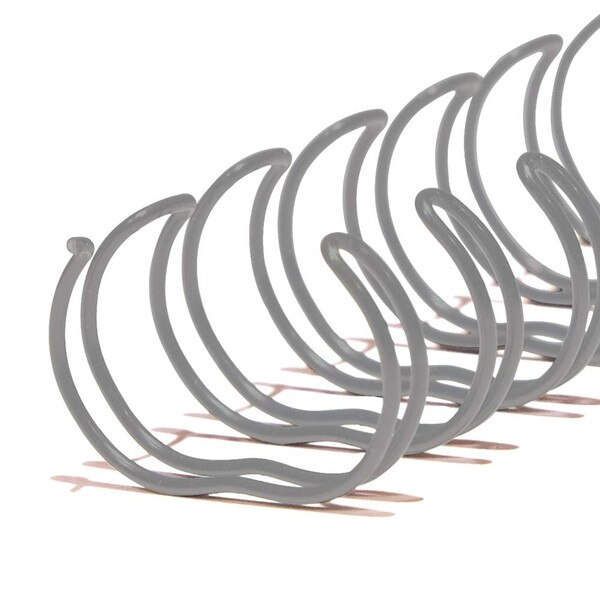 gray 1/2 in. twin loop spine