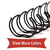 black 5/16 in. twin loop spine