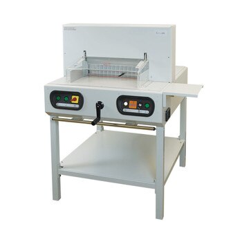 Tan Semi-Automatic Electric Cutter With Laser Line & Metal Stand
