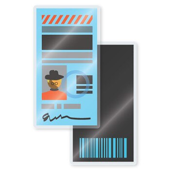 5 mil laminated credential card