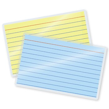 5 mil laminated index card