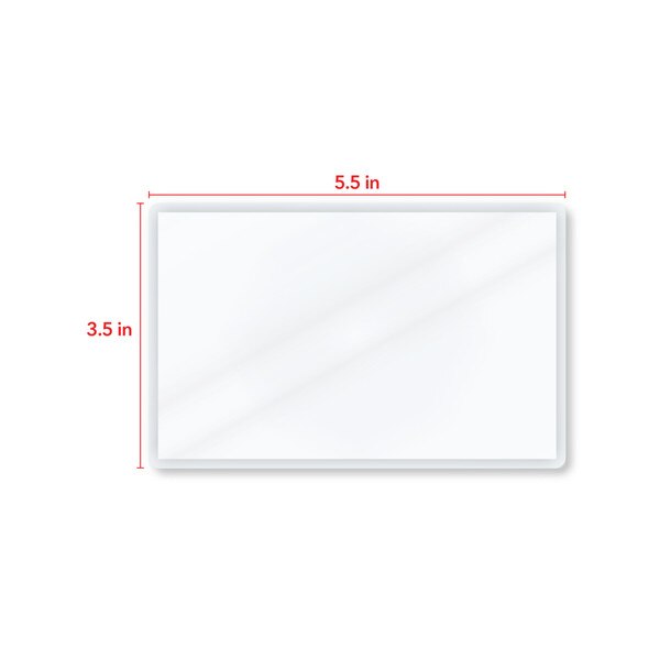5.5 in by 3.5 in measurement