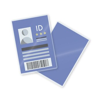 5 mil laminated id badge