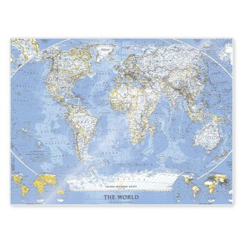 5 mil laminated map