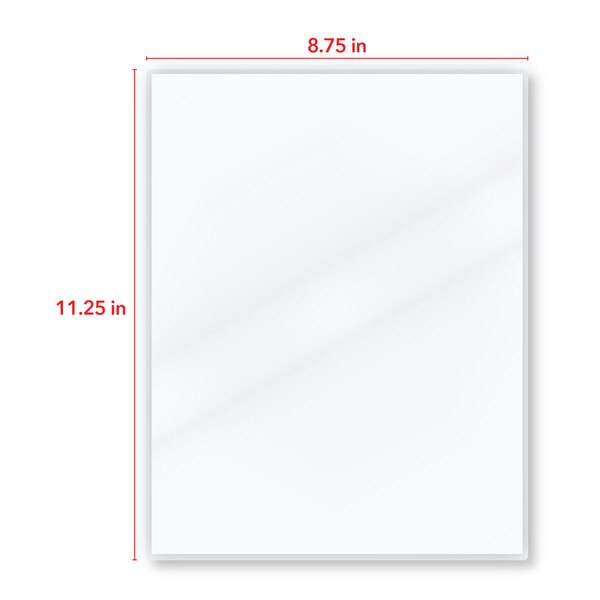 8.75 in by 11.25 in measurement