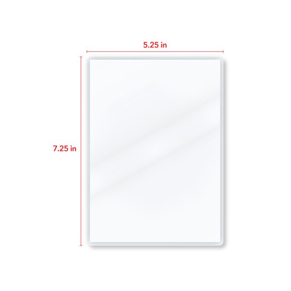 5.25 in by 7.25 in measurement