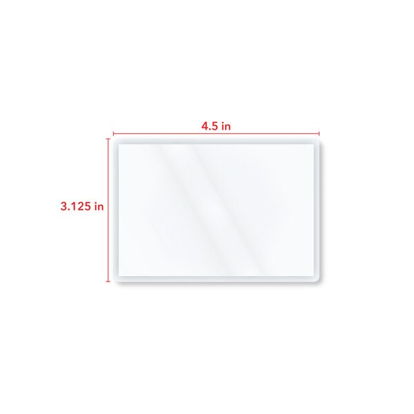 4.5 in by 3.125 in measurement