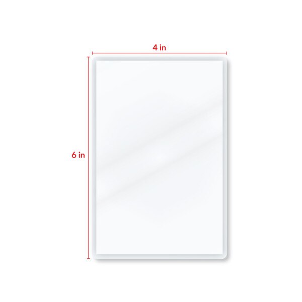 4 in by 6 in measurement