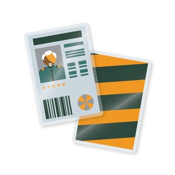 7 mil laminated military card