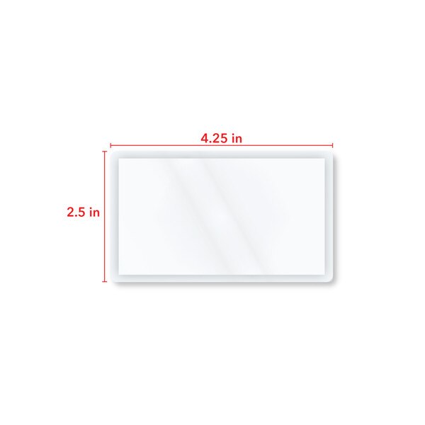 4.25 in by 2.5 in measurement