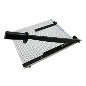 Black and grey Manual Paper Trimmer 15 In. X 13 In. with grid marks