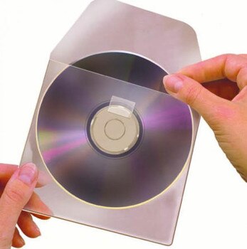 cd placed inside of open pocket