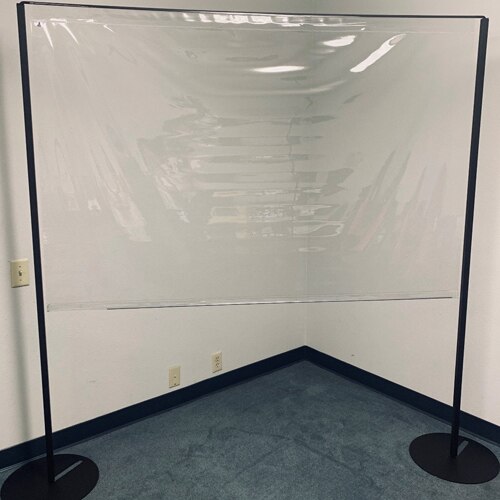 PPE wall in office