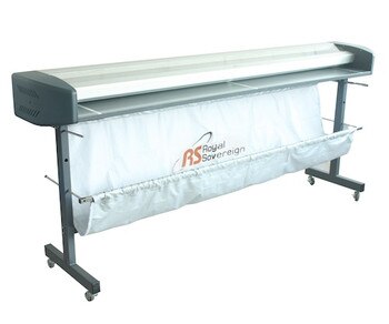 65" Wide Format Electric Trimmer with catcher and on stand