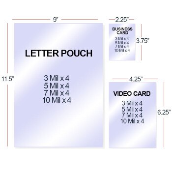 Large Laminating Pouches Matte/Gloss [5 Mil, Matte/ Gloss, 9 X 11.5] 100  /Pack