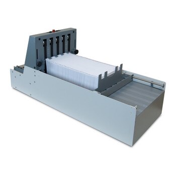 Metal vertical paper stacker